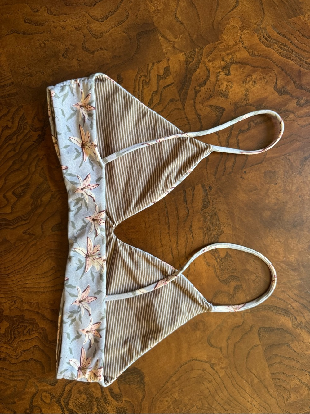 ACACIA LILY ๐ swimwear Lavender Floral and Tan Four piece set. - Picture 3 of 15